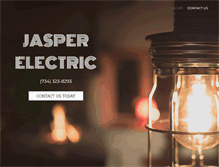 Tablet Screenshot of jasper-electric.com